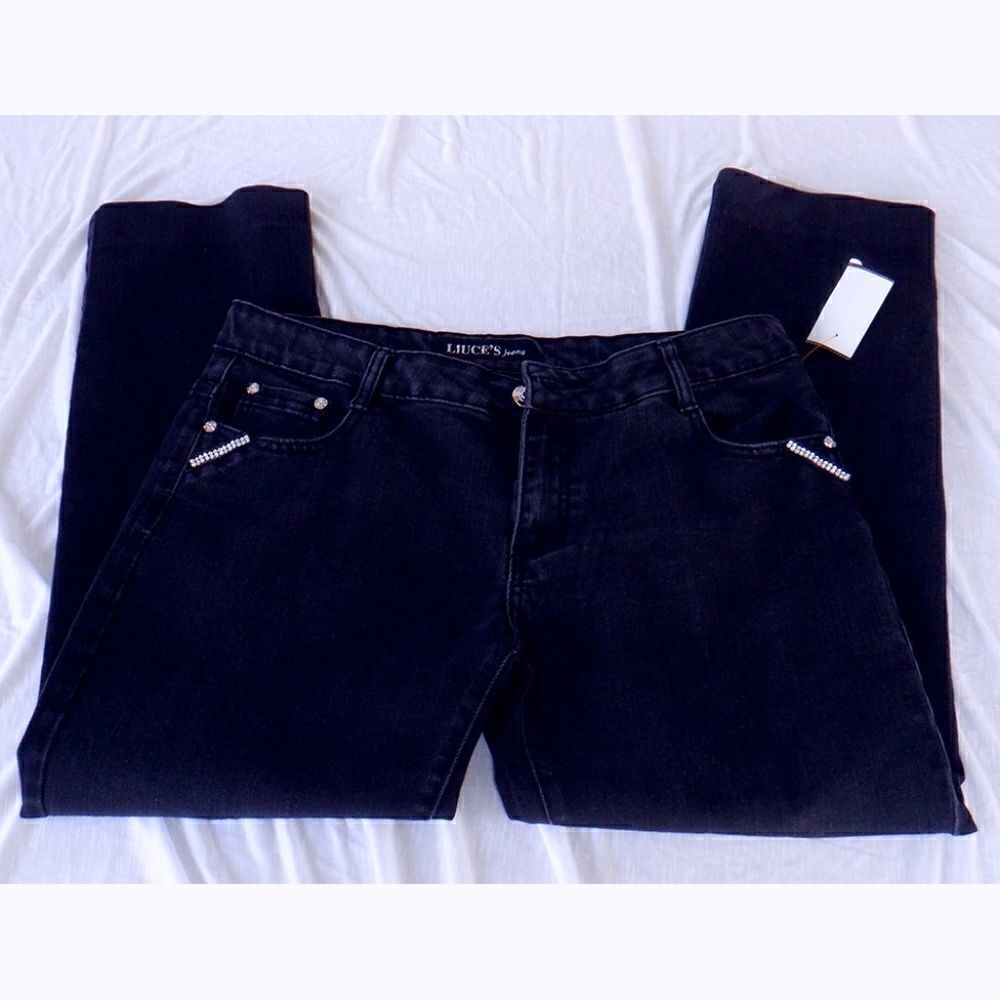 Liuce's Black bling jeans - Wardrobe Builder!